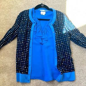 Size M Jacket and Size 8 shirt. Kate Spade sweater top combo!